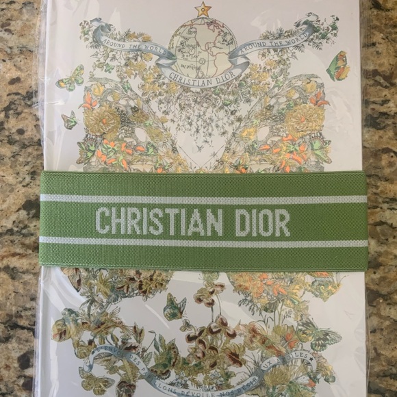 Dior Green and Gold Notebook